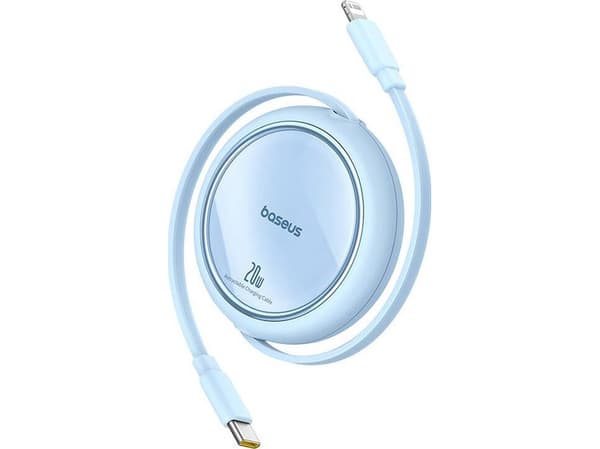 USB-kabel Baseus Free2Pull USB-C till iP 20W 1m (blå)