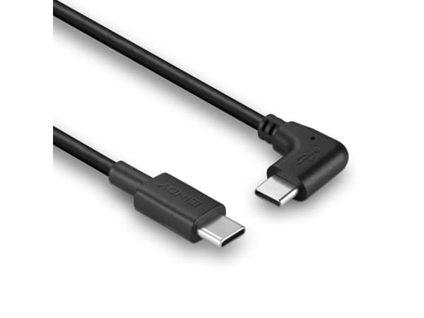 Lindy 32004, 0,5 m, USB C, USB C, USB 2.0, Sort