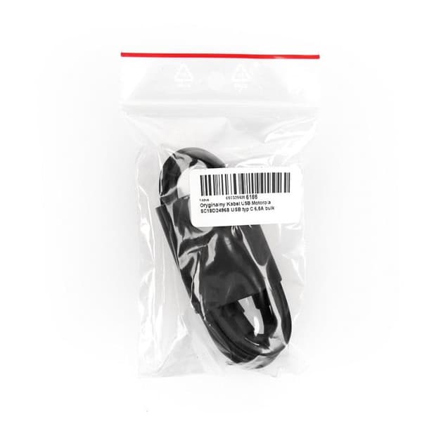 MOTOROLA USB-C Till USB-C 6.5A Kabel 1m Bulk - Svart