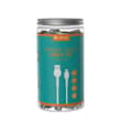 Pikkukuva 2 / 2: Devia kabel Kintone V2 EC205 USB - MicroUSB 1,0 m 2,1A vit set 30 st