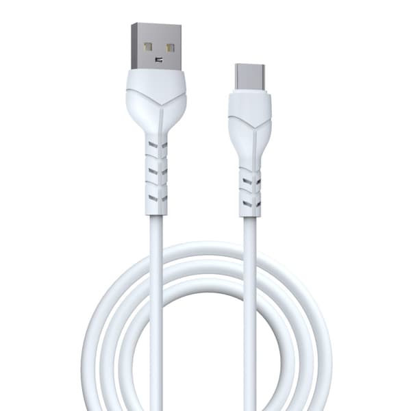Devia kabel Kintone EC145 USB - USB-C 1,0 m 2,1A hvid