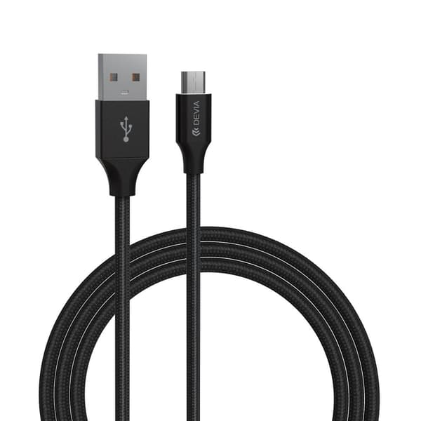 Devia kabel Gracious EC207 USB - MicroUSB 2,0 m 2,1A svart