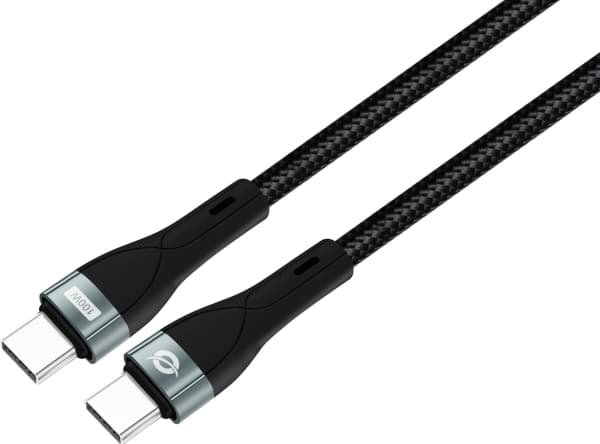 Conceptronic ETTA01B12, 1,2 m, USB C, USB C, USB 2.0, 0,48 Gbit/s, Svart