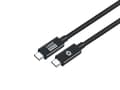 Miniatyrbild 1 av 5: Conceptronic ETTA04B12, 1,2 m, USB C, USB C, USB4 Gen 3x2, 40 Gbit/s, Svart