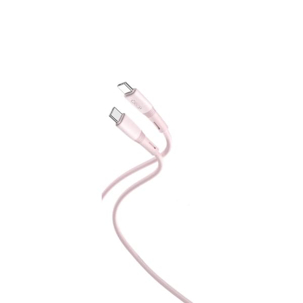 Xo kabel NB-Q226B USB-C - USB-C 1m 60W rosa