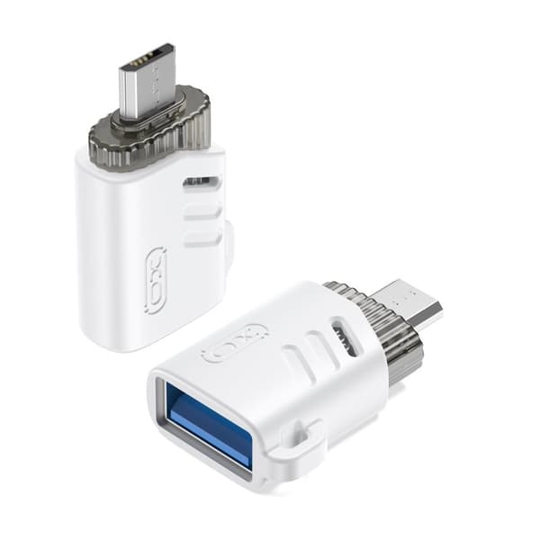 Xo nB256C OTG USB til microUSB-adapter hvit