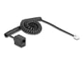 Miniatyrbild 3 av 3: Delock - Telefonkabel - RJ-11 (hane) till RJ-45 (hona) - 3 m - lindad - svart