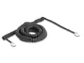 Miniatyrbild 3 av 3: Delock - Telefonkabel - RJ-11 (hane) till RJ-11 (hane) - 10 m - lindad - svart