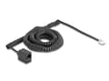 Miniatyrbild 3 av 3: Delock - Telefonkabel - RJ-11 (hane) till RJ-45 (hona) - 10 m - lindad - svart