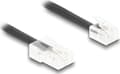 Miniatyrbild 4 av 4: Delock - Telefonkabel - RJ-45 (hane) till RJ-11 (hane) - 2 m - lindad - svart
