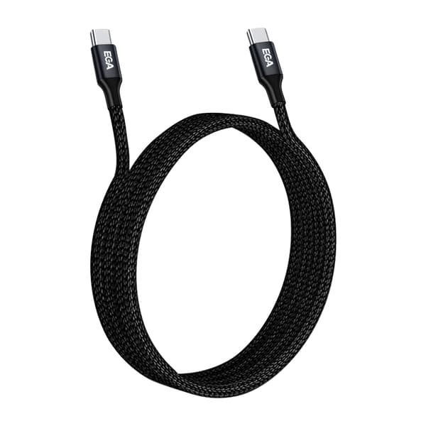 Snabbladdande USB-C till USB-C 3A , 1m, Svart