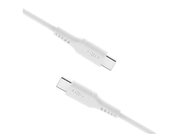 FIXED - USB-kabel - 24 pin USB-C (hane) till 24 pin USB-C (hane) - USB 2.0 - 2 m - USB Power Delivery (60W) - vit