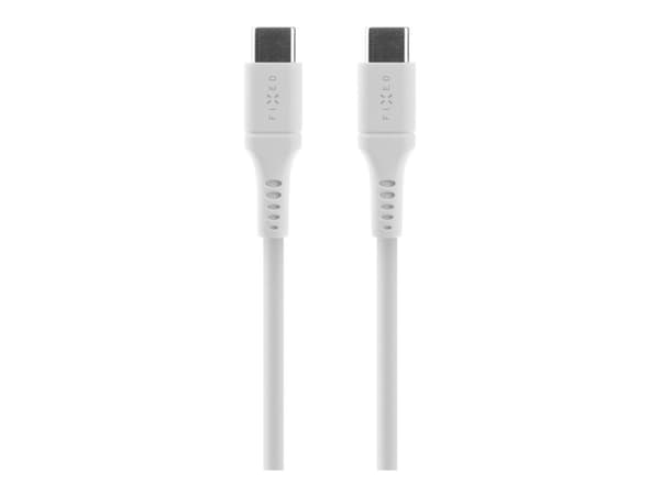 FIXED - USB-kabel - 24 pin USB-C (hane) till 24 pin USB-C (hane) - USB 2.0 - 2 m - USB Power Delivery (60W) - vit