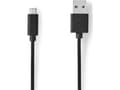 Miniatyrbild 4 av 4: Nedis CCGL60500BK30, 3 m, USB A, Micro-USB B, USB 2.0, 0,48 Gbit/sek, Sortera