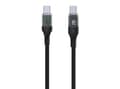 Pikkukuva 2 / 3: Korjattu Korjattu | USB-C/USB-C-kaapeli näytöllä, PD-tuki, 1,2m, USB 2.0, 100W | FIXDD-CC12-BK