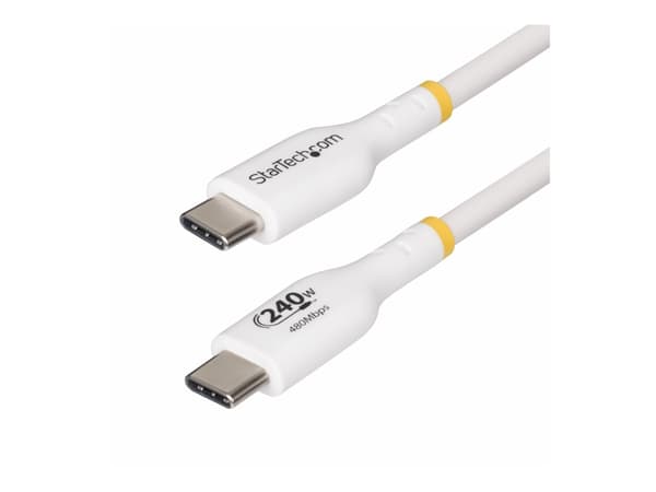 StarTech.com 1m USB C Charging Cable, USB-IF Certified USB-C Cable, 240W - USB-kabel - 24 pin USB-C (hann) til 24 pin USB-C (hann) - USB 2.0 - 48 V -