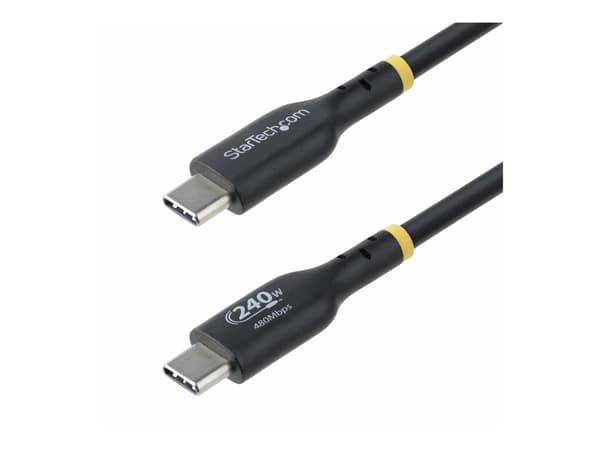 StarTech.com 3m USB-C Charging Cable, USB-IF Certified USB C Cable, 240W PD EPR, USB 2.0 Type-C Laptop Charger Cord, USB-C Data Transfer Cable, TPE J