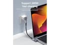 Miniatyrbild 5 av 5: MicroConnect - USB-adapter - 24 pin USB-C (hane) vinklad till 24 pin USB-C (hona) rak - USB4 Gen3x2 - upp till 40 Gbps dataöverföringshastighet, USB-