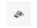 Miniatyrbild 1 av 5: MicroConnect - USB-adapter - 24 pin USB-C (hane) vinklad till 24 pin USB-C (hona) rak - USB4 Gen3x2 - upp till 40 Gbps dataöverföringshastighet, USB-