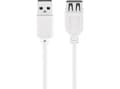 Miniatyrbild 3 av 4: Kabel USB Goobay USB-A - USB-A 0,6 m Biały (JAB-1521970)