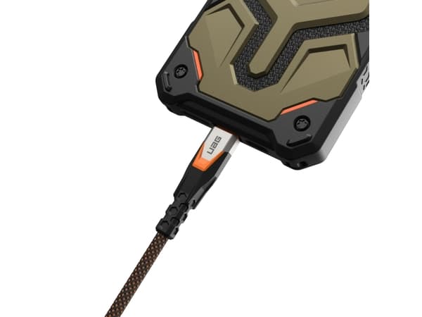 Urban Armor Gear 9B4415114097, 0.75 m, USB C, USB C, USB 3.2 Gen 2x2, 0.48 Gbit/s, Black, Orange