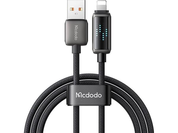 Mcdodo CA-5250 LED-skjerm USB-A med Lightning-datakabel 1,2 m