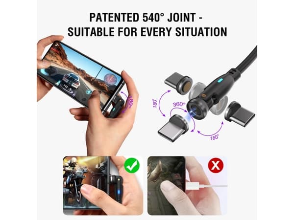 4smarts 541235, 1,8 m, USB C, USB C, USB 2.0, 0,48 Gbit/s, Svart