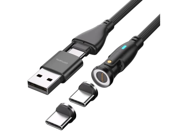 4smarts 541235, 1,8 m, USB C, USB C, USB 2.0, 0,48 Gbit/s, Svart