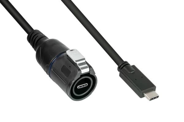 Alcasa IC01-16U3101-005, 0,5 m, USB C, USB C, USB 3.2 Gen 2 (3.1 Gen 2), 10 Gbit/s, Svart