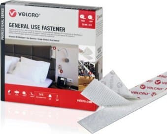 TRITON VELCRO yleiskäyttöinen tarranauha 5 m, tarranauha 20 mm valkoinen