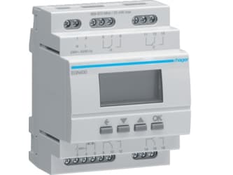 Hager EGN400, Tidströmställare, Trådlös, Digital, Plast, Grå, IP20