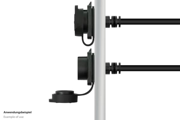 Teollisuusliitin S1 - USB 3.2 Gen. 2 -kaapeli, uros Câ"¢ -naaras Câ"¢, M16, IP65/67, 1m (IC01-16U3102-010)