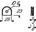 Miniatyrbilde 2 av 2: Busch-Jaeger 2088-214, hvit, termoplast, RoHS, 25 mm, 23 mm