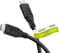 Miniatyrbild 1 av 5: Goobay 74200, 1 m, USB C, USB C, USB 3.2 Gen 1 (3.1 Gen 1), 10 Gbit/s, Svart