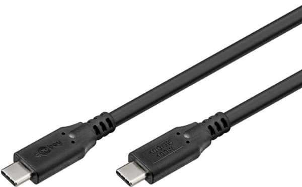 Goobay 74191, 1 m, USB C, USB C, USB4 Gen 2x2, 40 Gbit/s, Svart