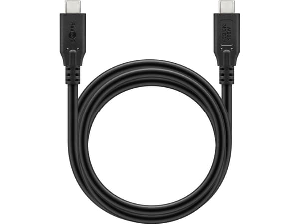 Goobay 74191, 1 m, USB C, USB C, USB4 Gen 2x2, 40 Gbit/s, Svart