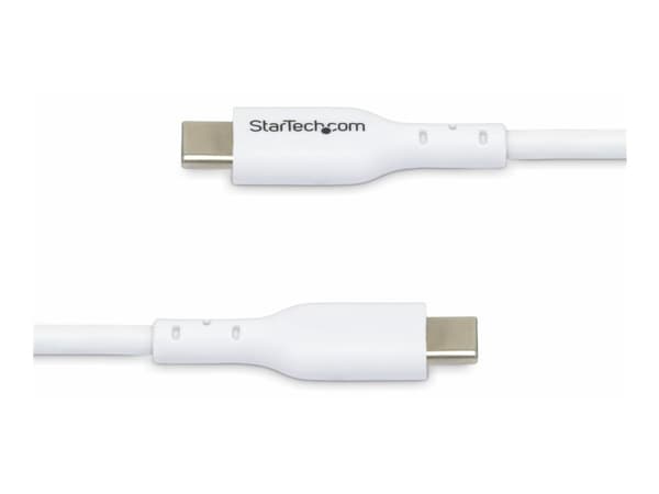 StarTech.com 3m White USB-C Charging Cable, USB C Cable, 60W 3A PD - USB-kabel - 24 pin USB-C (hane) till 24 pin USB-C (hane) - USB 2.0 - 5 / 9 / 12