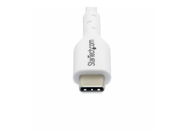StarTech.com 3m White USB-C Charging Cable, USB C Cable, 60W 3A PD - USB-kabel - 24 pin USB-C (hane) till 24 pin USB-C (hane) - USB 2.0 - 5 / 9 / 12
