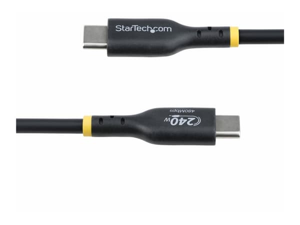 StarTech.com 4m USB C Charging Cable, USB-IF Certified USB-C Cable, 240W - USB-kabel - 24 pin USB-C (hann) til 24 pin USB-C (hann) - USB 2.0 - 48 V -