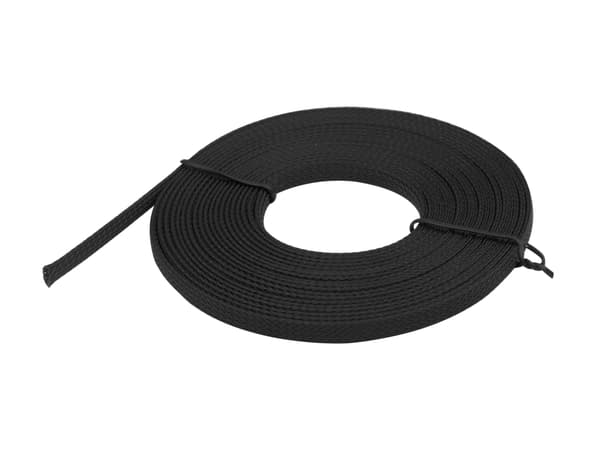 Nylon net cable tube OD6.0 mm, 5 m, black