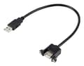 Miniatyrbild 2 av 5: Renkforce RF-5720402, 0,25 m, USB A, USB A, USB 2.0, 0,48 Gbit/s, Svart