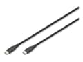 Pikkukuva 1 / 5: Digitus USB-C silicone connection cable, 0.5m, black, 0.5 m, USB C, USB C, USB 2.0, 0.48 Gbit/s, Black, White