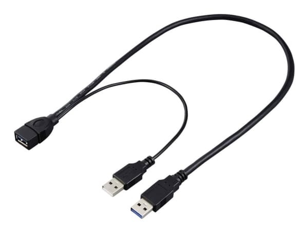 Renkforce USB-kaapeli USB 2.0 USB 2.0 USB-A urosliitin 50 cm Musta Punottu suoja RF-5719752