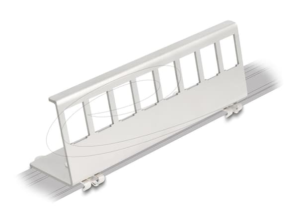 Delock Keystone metallholder 8 porter for DIN-skinne