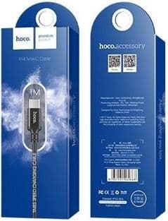 Kabel USB Foxconn USB-A - USB-C 1 m Czarny (17470-uniw)