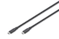 Miniatyrbild 2 av 5: DIGITUS - USB-kabel - 24 pin USB-C (hane) till 24 pin USB-C (hane) - USB 3.0 / USB 3.1 / USB 3.2 Gen 2 - 20 V - 5 A - 1 m - upp till 10 Gbps dataöver