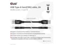Miniatyrbilde 4 av 5: CLUB3D CAC-1409, 0,5 m, USB A, USB A, USB 3.2 Gen 2 (3.1 Gen 2), 10 Gbit/sek., Sort