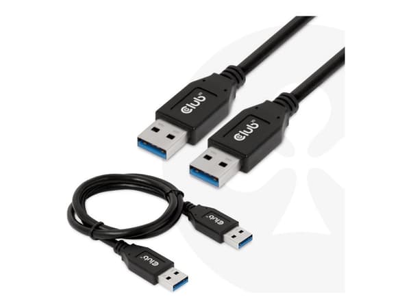 CLUB3D CAC-1409, 0,5 m, USB A, USB A, USB 3.2 Gen 2 (3.1 Gen 2), 10 Gbit/sek., Sort