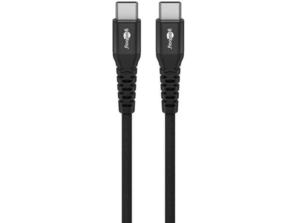 Goobay 73953, 1 m, USB C, USB C, USB 2.0, 0,48 Gbit/s, Svart