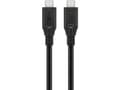 Miniatyrbild 1 av 5: Goobay 74188, 1,5 m, USB C, USB C, USB4 Gen 2x2, 20 Gbit/s, Svart